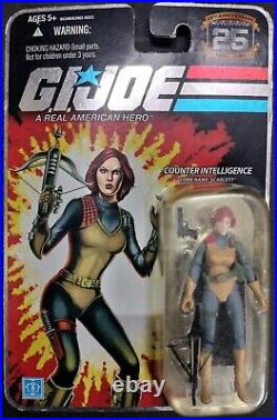 NIB G. I. JOE THE COBRA ENEMY COLLECTION With Cobra Leader & Scarlett 25th Anniv