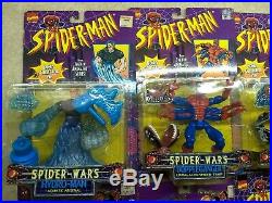 NIB Spider-Man Toys Toy Biz Figures Lot of 16 Collectible Mid 90s Marvel Vintage
