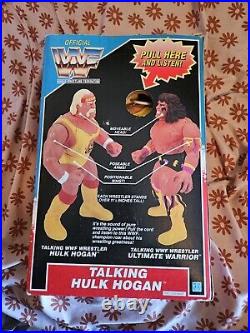 NIB Vtg 1990 Hulk Hogan Talking Pull String 12 Figure WWF