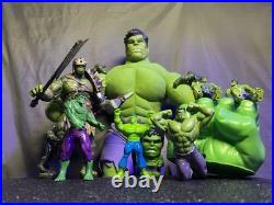 NICE Marvel Incredible Hulk Figures Lot 13 Vtg 96-Now Diamond Select XL Plush +