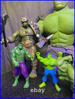 NICE Marvel Incredible Hulk Figures Lot 13 Vtg 96-Now Diamond Select XL Plush +
