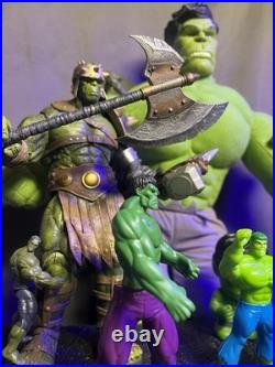 NICE Marvel Incredible Hulk Figures Lot 13 Vtg 96-Now Diamond Select XL Plush +