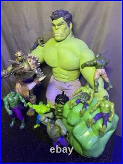 NICE Marvel Incredible Hulk Figures Lot 13 Vtg 96-Now Diamond Select XL Plush +