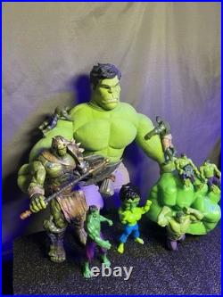 NICE Marvel Incredible Hulk Figures Lot 13 Vtg 96-Now Diamond Select XL Plush +