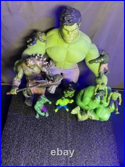 NICE Marvel Incredible Hulk Figures Lot 13 Vtg 96-Now Diamond Select XL Plush +