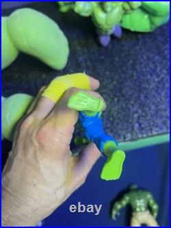 NICE Marvel Incredible Hulk Figures Lot 13 Vtg 96-Now Diamond Select XL Plush +