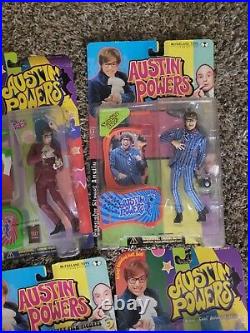 NIP Vtg 1999 New Lot of 10 Austin Powers Movie Action Figures McFarlane Toys