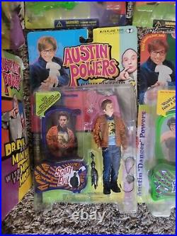 NIP Vtg 1999 New Lot of 10 Austin Powers Movie Action Figures McFarlane Toys