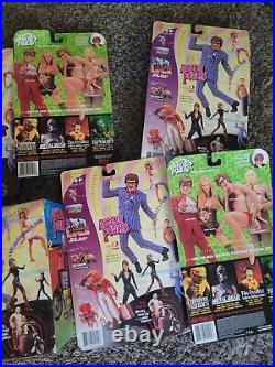 NIP Vtg 1999 New Lot of 10 Austin Powers Movie Action Figures McFarlane Toys