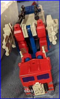 NM Transformers G1 Powermaster Optimus Prime 1987 Vintage Complete Toy