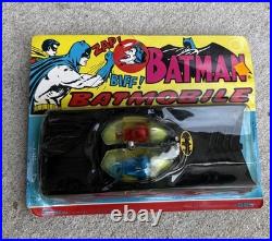 NOS Rare Vintage Batman & Robin Batmobile Car Simms Inc. 529