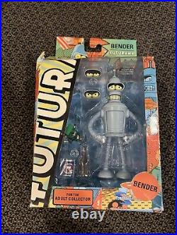 New 2008 Original Toynami Futurama Bender Adult Collector's Figure- Damaged Box