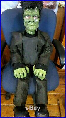 New Frankenstein Monster Ventriloquist Figure 1 Of A Kind Handmade Great Detail