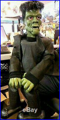 New Frankenstein Monster Ventriloquist Figure 1 Of A Kind Handmade Halloween