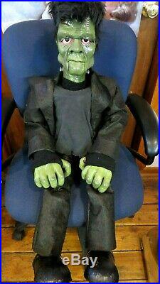 New Frankenstein Monster Ventriloquist Figure 1 Of A Kind Handmade Halloween