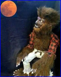 New Lon Chaney Wolfman Ventriloquist Figure Dummy Custom Hand Built 1 Of A Kind