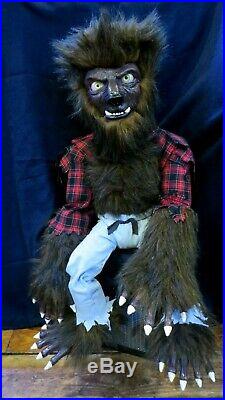 New Lon Chaney Wolfman Ventriloquist Figure Dummy Custom Hand Built 1 Of A Kind