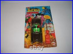 New Vintage Rare Htf 1977 Ahi Batman Batmobile Officially Licensed New On Card