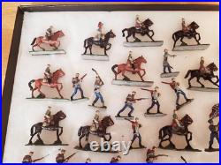 Nice Vintage Lot Of 60+ Pieces Lead CIVIL War Blue & Gray Figures