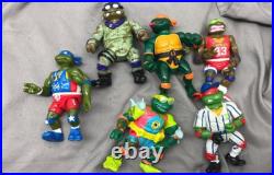 Ninja Turtles Vintage Lot of Action Figures with Troll + Accessories vintage toy