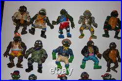 Ninja Turtles Vintage Lot of Action Figures with Troll + Accessories vintage toy