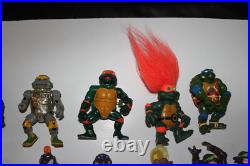 Ninja Turtles Vintage Lot of Action Figures with Troll + Accessories vintage toy