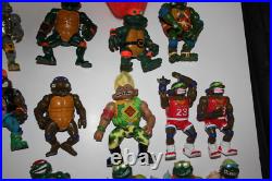 Ninja Turtles Vintage Lot of Action Figures with Troll + Accessories vintage toy