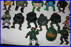 Ninja Turtles Vintage Lot of Action Figures with Troll + Accessories vintage toy