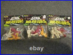 Nos Vintage Star Warriors Lot (3) Sets Joy Toy Figures Unbreakable USA C-info