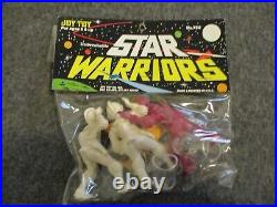 Nos Vintage Star Warriors Lot (3) Sets Joy Toy Figures Unbreakable USA C-info