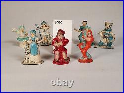 Nursery Rhyme Series (Lot of 7) Tommy Toys Vintage 1930s Hollow Cast Figures