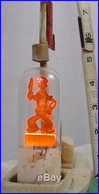 POPEYE IN HIS BOAT 1930s AEROLUX FIGURE ILLUMINATING LAMP WORKS