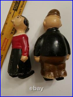 POPEYE, OLIVE OYL & WIMPY Rare 1929 Composite wooden RAMP WALKERS Thimble Theater