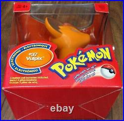 Pokemon Electronic #37 Vulpix Toy Figure Mega Rare Nintendo Catch Em All Vintage