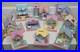 Polly Pocket POLLYVILLE Lot of 10 Buildings Only Bluebird 1993 No Figures