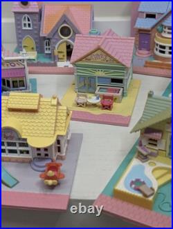 Polly Pocket POLLYVILLE Lot of 10 Buildings Only Bluebird 1993 No Figures