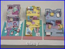 Polly Pocket POLLYVILLE Lot of 10 Buildings Only Bluebird 1993 No Figures