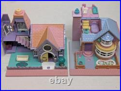 Polly Pocket POLLYVILLE Lot of 10 Buildings Only Bluebird 1993 No Figures