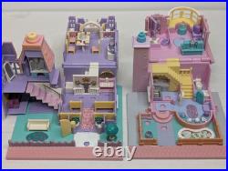 Polly Pocket POLLYVILLE Lot of 10 Buildings Only Bluebird 1993 No Figures