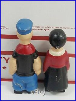 Popeye & Olive Oyl Ramp Walker Wood Vintage Antique Walking Figures 1939