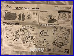 Power Rangers Tor The Shuttlezord VTG 1994 Bandai # 2242 For Ages 4 And Up