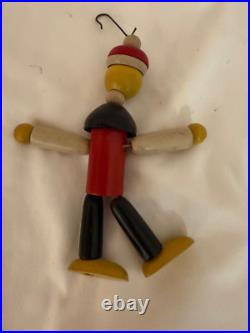 RARE 1930's Jaymar Chinaman Ling Wee Wooden Jointed Figure Wood Toy