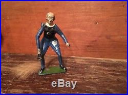 RARE 1936 Buck Rogers 6 Lead Figures Britains For J Dille England