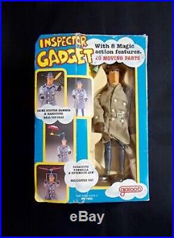 RARE 1983 Galoob 12 INSPECTOR GADGET Vintage action Figure Toy Doll withbox mib