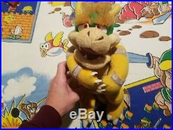 RARE 2002 Play by Play Super Mario Bowser Plush Toy Doll VTG HTF Nintendo Figure