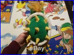 RARE 2002 Play by Play Super Mario Bowser Plush Toy Doll VTG HTF Nintendo Figure