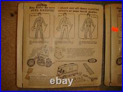 RARE 3 SET Evel Knievel Action Figure Doll, white, red, blue mint on CARD NRFB