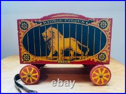 RARE ArtColor Kiddie Circus with 4 Figures (Clown, Camel, Bison, & Elephant)