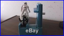 RARE Ideal Evel Knievel Stunt Cycle Toy Motorcycle Blue Gyro Energizer Figure