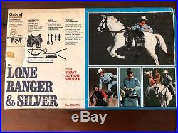 RARE In Box Vintage 1973 Lone Ranger & Silver Figure Doll Horse GABRIEL